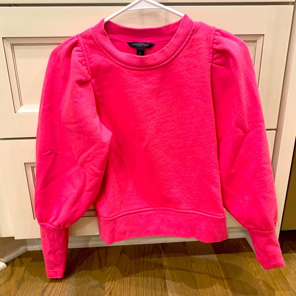 Banana republic pink sweatshirt